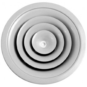 Difusor circular de conos fijos MADEL DCN Ø160 lacado blanco