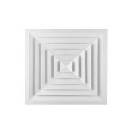 Difusor cuadrado 4 direcciones MADEL DBQ 150x150 lacado blanco