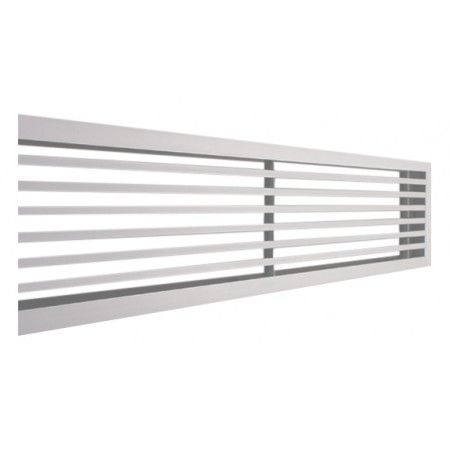 Rejilla lineal de suelo MADEL LMT-S 250x200mm acabado anodizado plata mate