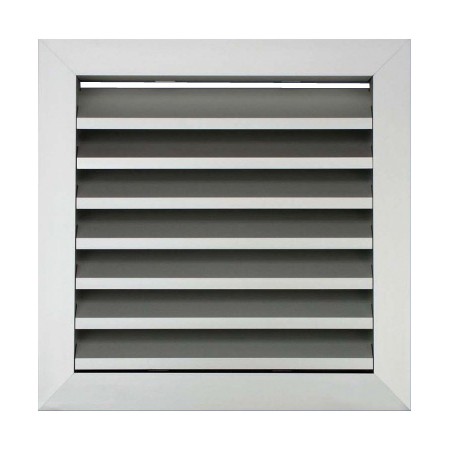 Reja de aire exterior y paso de aire 25mm MADEL DMT-X 500x400mm anodizado plata mate