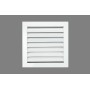 Reja retorno aletas fijas a 45º MADEL EMT-AR 700x150mm anodizado plata mate