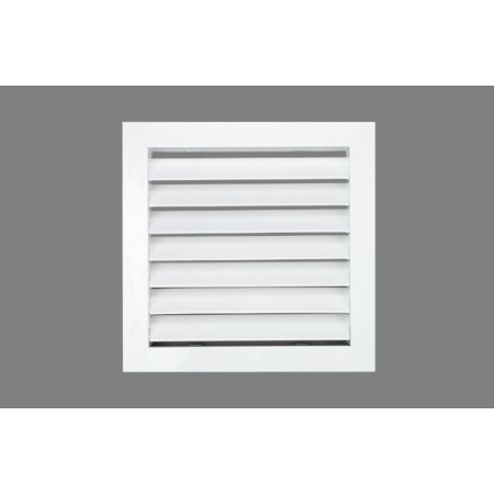 Reja retorno aletas fijas a 45º MADEL EMT-AR 700x150mm anodizado plata mate