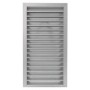 Reja de aire exterior y paso de aire 50mm MADEL EXT 900x700mm anodizado plata mate y fijación tornillo visible