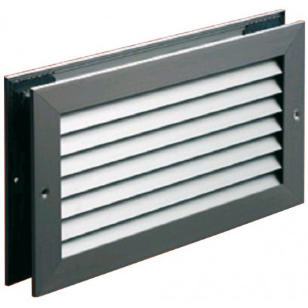 Reja de puerta para transito de aire MADEL TRH-A 260x100mm anodizado plata mate