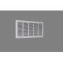 Reja estampada en acero galvanizado Mod.CRG-CCN 200x150