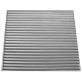 Reja retorno aleta fija 45 con filtro para sustituir una placa de falso techo MADEL DMT-MOD+PFT 595x595mm lacada blanco