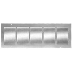 Reja estampada en acero galvanizado para impulsión o retorno MADEL CRG-SCV 200x150mm lacado gris