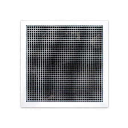 Reja reticula para sustituir una placa de falso techo MADEL RMT-MOD 595x595mm anodizada plata mate