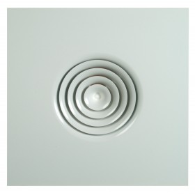 Difusor de conos fijos integrado en placa para techos modulares MADEL DCN-MOD/600 Ø400 lacado blanco