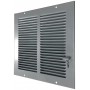 Reja estampada en acero galvanizado para impulsion con regulador de caudal MADEL CRG-CCV 300x300mm lacada gris
