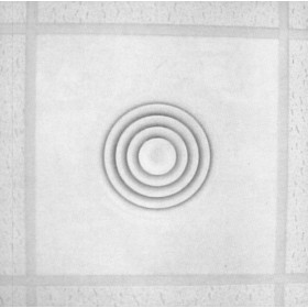 Difusor de conos fijos con regulación integrado en placa para techos modulares MADEL DCN-MOD/600+R3E Ø355 lacado blanco