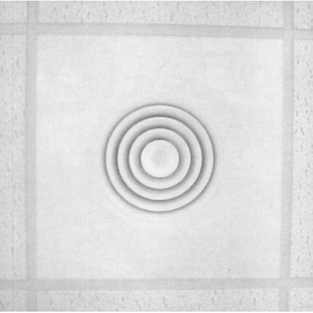 Difusor de conos fijos con regulación integrado en placa para techos modulares MADEL DCN-MOD/600+R3E Ø355 lacado blanco