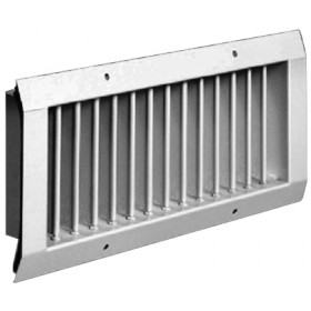 Reja de acero galvanizado para conducto circular de simple deflexión MADEL BMC 700x225mm lacada gris