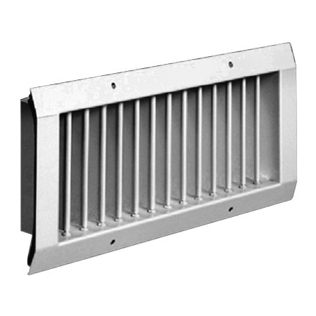 Reja de acero galvanizado para conducto circular de simple deflexión MADEL BMC 700x225mm lacada gris