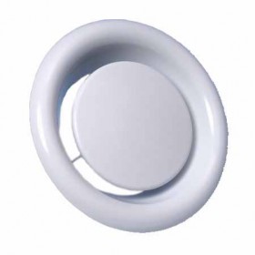 Boca de extracción e impulsión en polipropileno blanco con cuello de montaje MADEL BWC-C Ø125