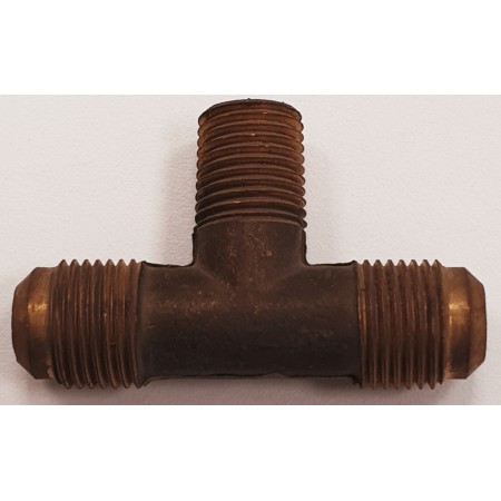ACOPLAMIENTO TE MACHO 3/8 SAE X 1/4 GAS X 3/8 SAE