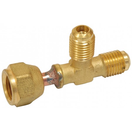 ACOPLAMIENTO T DE 1/4" SAE GIRATORIO X 1/4" C X 1/4" C