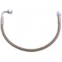 TUBO FLEXIBLE DE ACERO INOXIDABLE CONEXIÓN RECTA 1/4" SAE CODO 90º  1/4" SAE 750MM