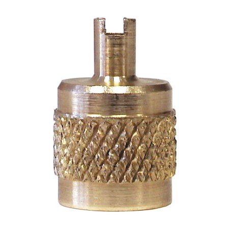 TAPON LATON  DE 1/4" CON LLAVE PARA DESMONTAR OBUS