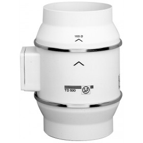 Extractor intercalar conducto S&P TD-MIXVENT 350/125T temporizador Ø125mm