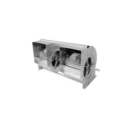 2 ventiladores centrífugos un solo eje transmisión sin motor NICOTRA G2L  15/15 eje Ø25mm