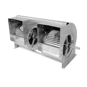 2 ventiladores centrífugos un solo eje transmisión sin motor NICOTRA G2L  18/18 eje Ø25mm