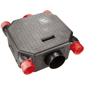 Caja ventilación chapa galvanizada helicoidal hélice aluminio 400º/2h SODECA CJTHT-80-6/12T-2CV motor 2 velocidades