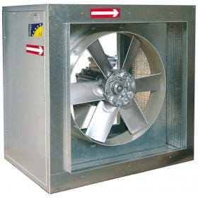 Caja ventilación chapa galvanizada helicoidal hélice aluminio 400º/2h SODECA CJTHT-125-6/12T/9-15CV motor 2 velocidades