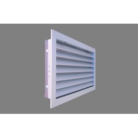 Reja retorno con filtro y portafiltros de aletas fijas a 45º MADEL DMT-FY 800x600mm lacada blanco y fijacion clip