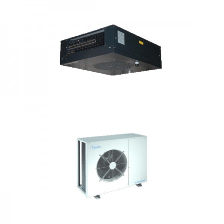 Equipo frigorífico semicompacto INTARCON silencioso para vinotecas alta temperatura evaporador con control humedad VSF-GG-1034 (