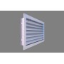 Reja retorno con filtro y portafiltros de aletas fijas a 45º MADEL DMT-FY 500x300mm lacada blanco y fijacion clip