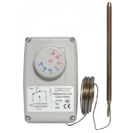 Termostato ambiente IP54. bulbo y capilar   IMIT  .-35 a 35ºC