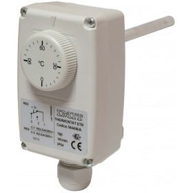 Termostato inmersión  IP54 .  IMIT ETR.0 a 90ºC .rosca 1/2" macho.longitud 100mm