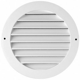 Reja circular de aire exterior MADEL CXT Ø160mm lacada blanco