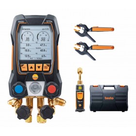 SET ANALIZADOR DIGITAL TESTO 570S CON BLUETOOTH Y APP + 2 SONDAS PINZA INALAMBRICA DE TEMPERATURA. 1 VACUOMETRO INALAMBRICO Y MA