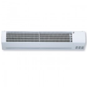 Cortina de aire S&P industrial mural gama media COR-IND M 1000 W 27 blanca RAL 9003 1080mm con batería agua 25.5kW trifásicas 40