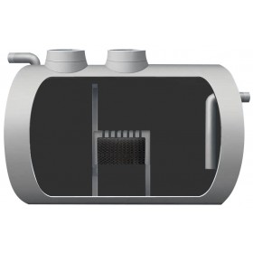 Separador de hidrocarburos coalescente PRFV 4200L enterrar