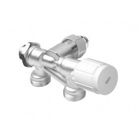 Llave monotubo termostatizable vertical escuadra derecha rosca macho base 16 BAXI NT 1/2"