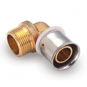 Codo roscado macho  Ø25x2.5 - 3/4" press-fitting