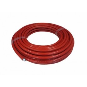 Tubo multicapa PEX/AL/PEX aislada color rojo 6mm. Ø20x2.0 -rollo 100 mts-