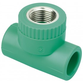 Te rosca hembra PP-R  20mm-3/4"-20mm