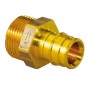 Racor fijo macho Uponor Q&E Ø16 circuitos 3/4" 1033436