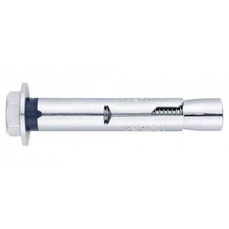 Taco metálico anclaje hormigón espirro ESCOFIX 10C con tornillo y arandela M8x60mm