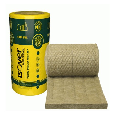 M2 manta lana de roca ISOVER TECH WIRED MAT MT 5.1 100 kgr/m3 3x1m espesor 80mm