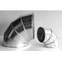 Codo 45º calorifugado aluminio MERCATUB 0.6mm Ø130mm