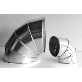 Codo 45º calorifugado aluminio MERCATUB 0.6mm Ø130mm