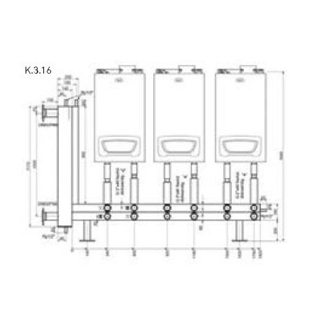 Comprar B24000082 Ku 3.16 Modulo Hidraulico 3 Calderas En Cascada BR31191 al Mejor Precio