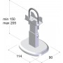 7674692 SOPORTE DE PIE PARA ALUMINIO