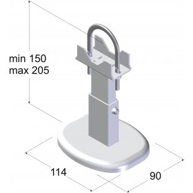 7674692 SOPORTE DE PIE PARA ALUMINIO
