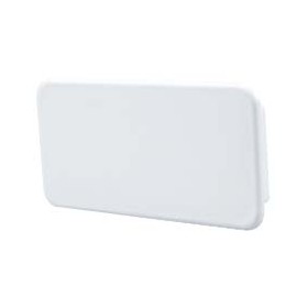 Tapa ciega rectangular 110x55mm PVC BLANCO